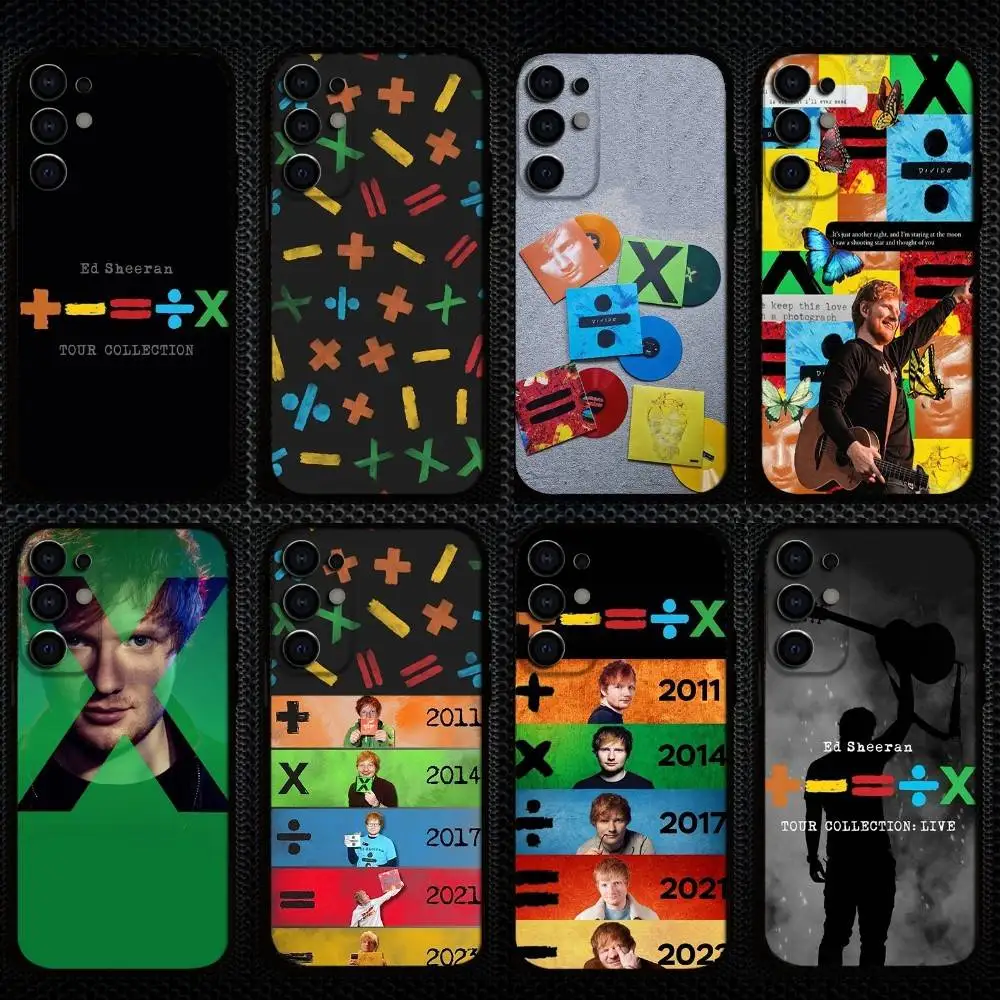 

Singer E-Ed S-Sheeran Phone Case For Samsung S25,S24,S23,S22,S21,S20,Plus,Fe,Lite,Others Soft Black Cover