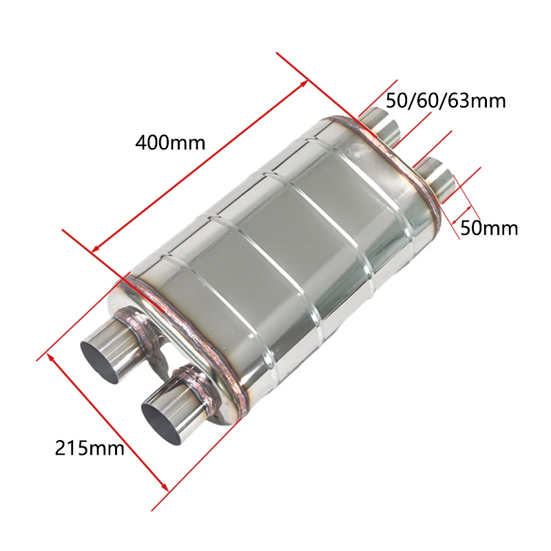 GFC/ for automotive 51,53, 60,63, 70,76,89 diameter double in double out universal inline drum, general purpose