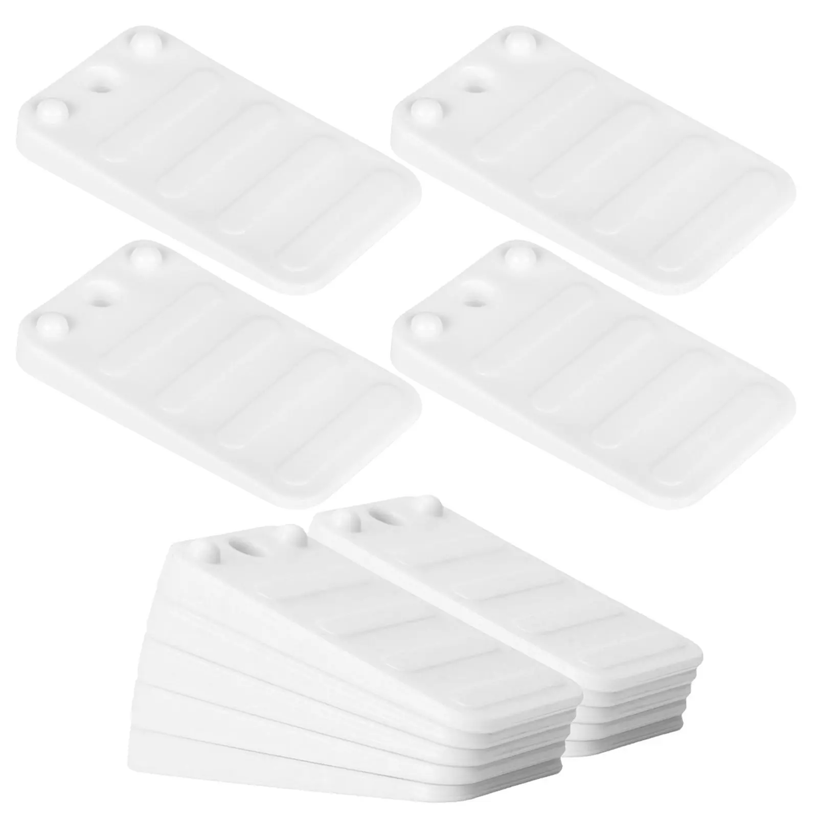 20pcs Plastic Shims Wedges for Leveling Uneven Floors Table Legs Sofa Bed Cabinet Chair Feet Pads Wobble Shims