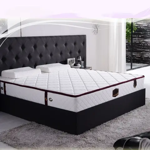 저자극성 수면 천연 라텍스 메모리 폼 포켓 용수철 침대 매트리스, 퀸 킹 사이즈