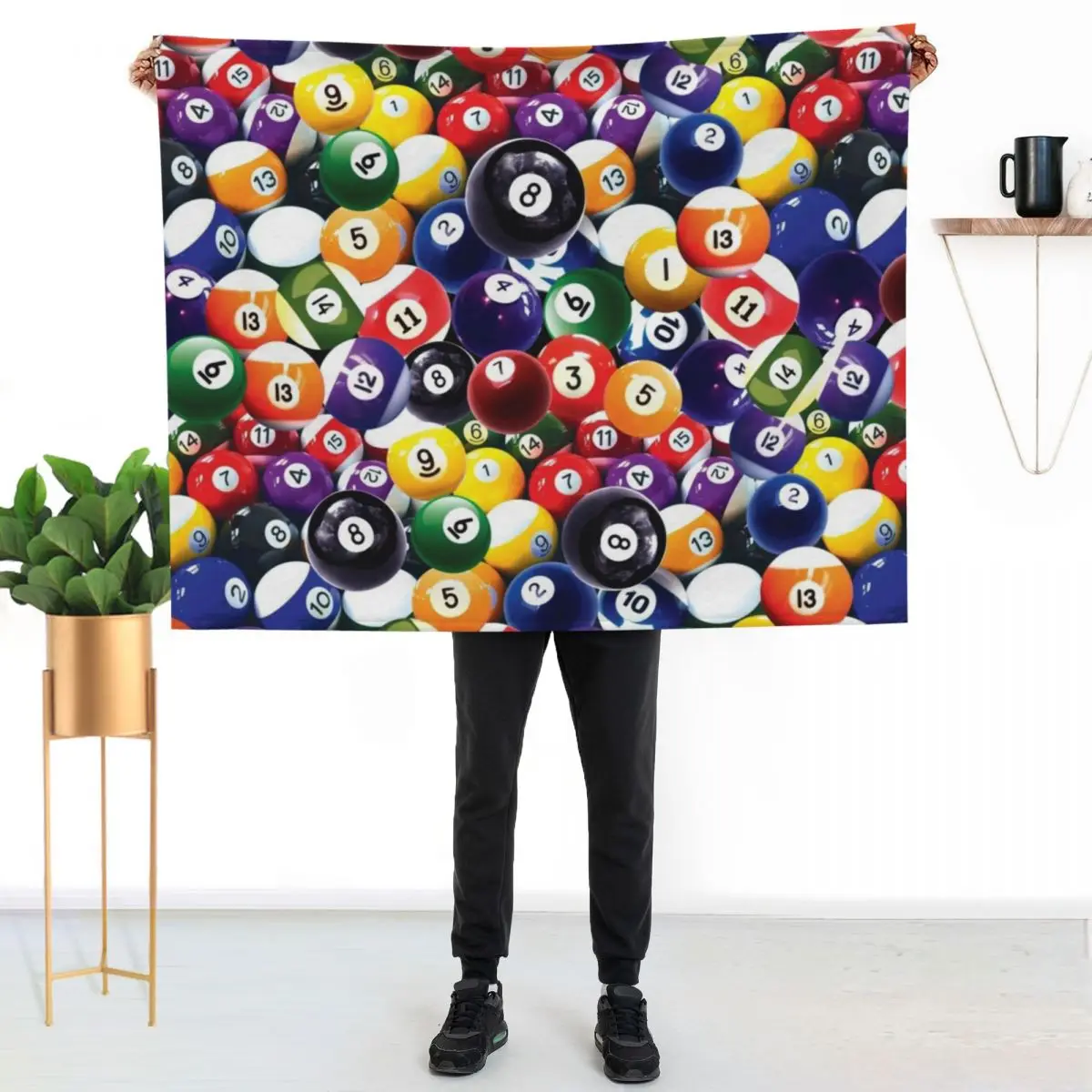 billiards, pocket billiards, carom, ball, colorful Throw Blanket manga Sleeping Bag Decorative Throw Blankets