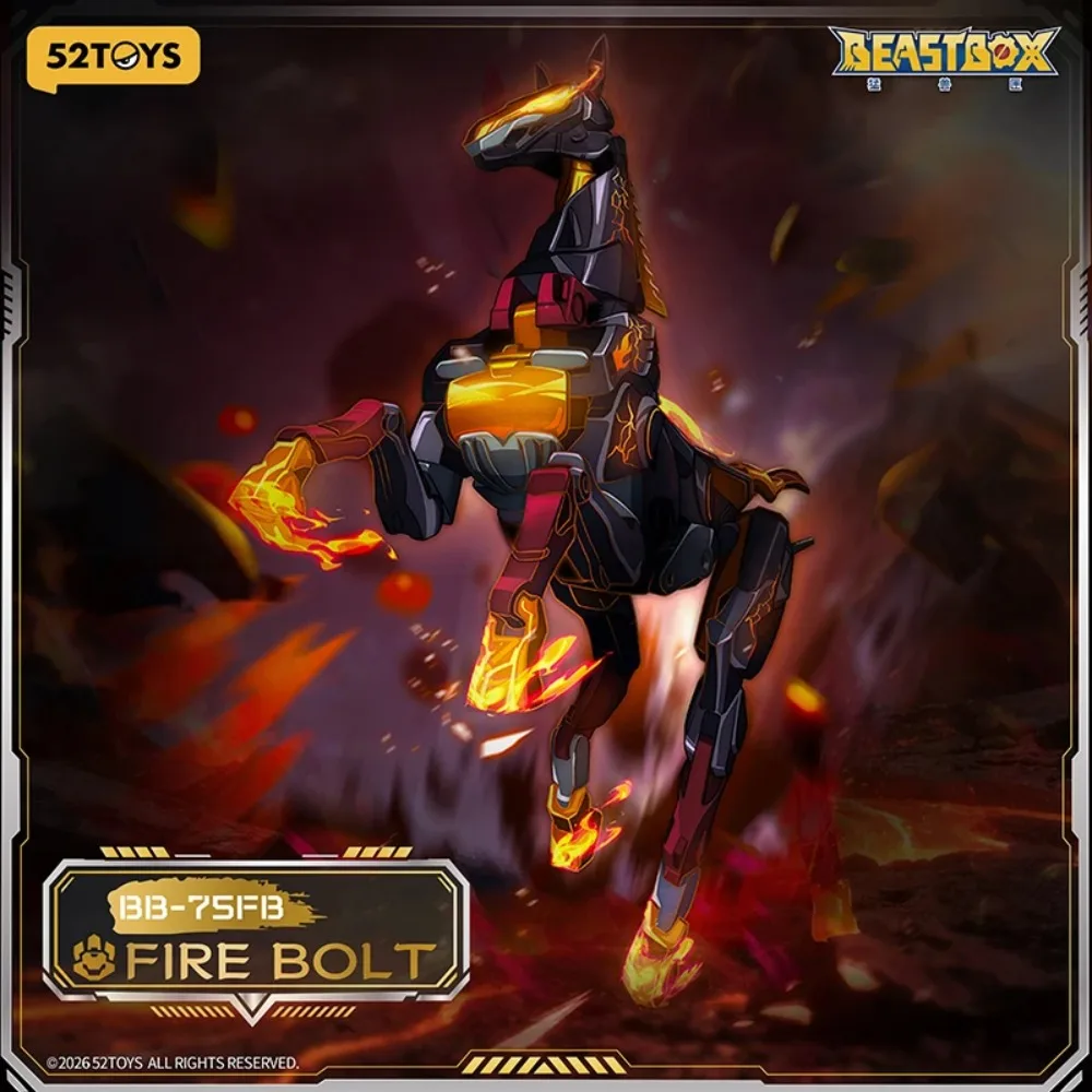 

52TOYS Beastbox Fire Bolt Bb 75fb Deformable Mecha Model Posable Action Figure Transforming Collectible Toy For Adult Collectors