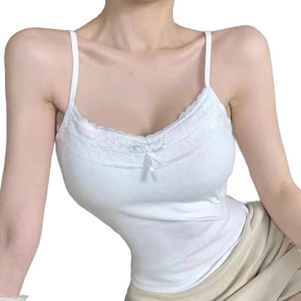 Women Sleeveless Tops With Built In Bra Women Push Up Padded Layer T Shirt Girls Slim Soft Tops Slight Strech Streetwear