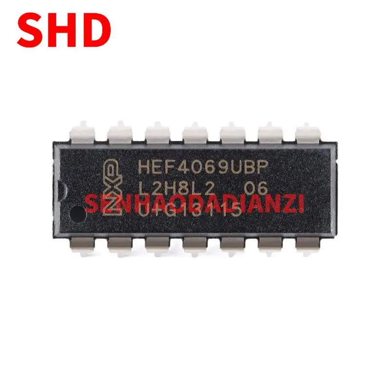 5PCS HEF4069UBP, 652 Inverter SMD IC Chip DIP-14 6 Channel 3V to 15V Inverters