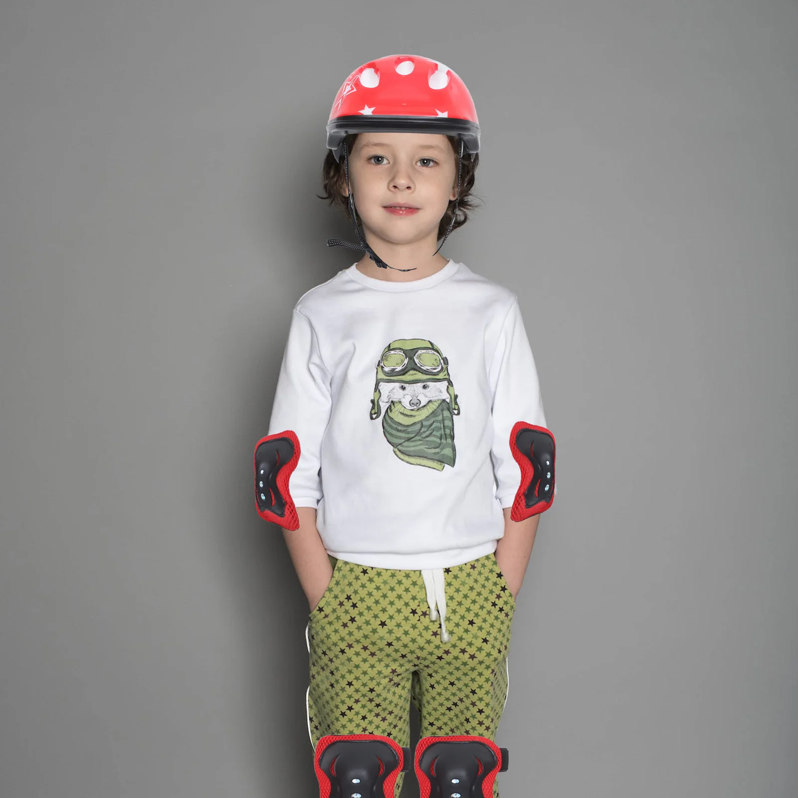 

Knee Brace for Kids Pads Elbow Youth Sports Plastic Riding Gear Girl Child