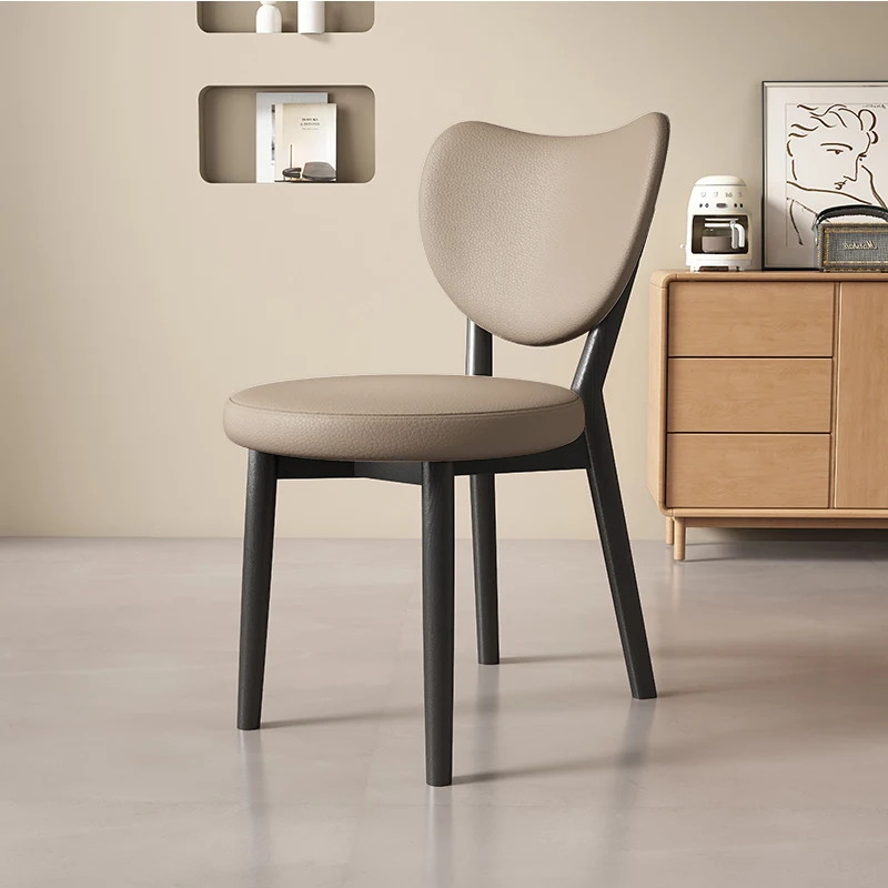 كراسي طعام منجدة خشبية بيضاء على الطراز الشمالي كراسي طعام رخيصة مريحة من Sillas Para Comedor أثاث منزلي