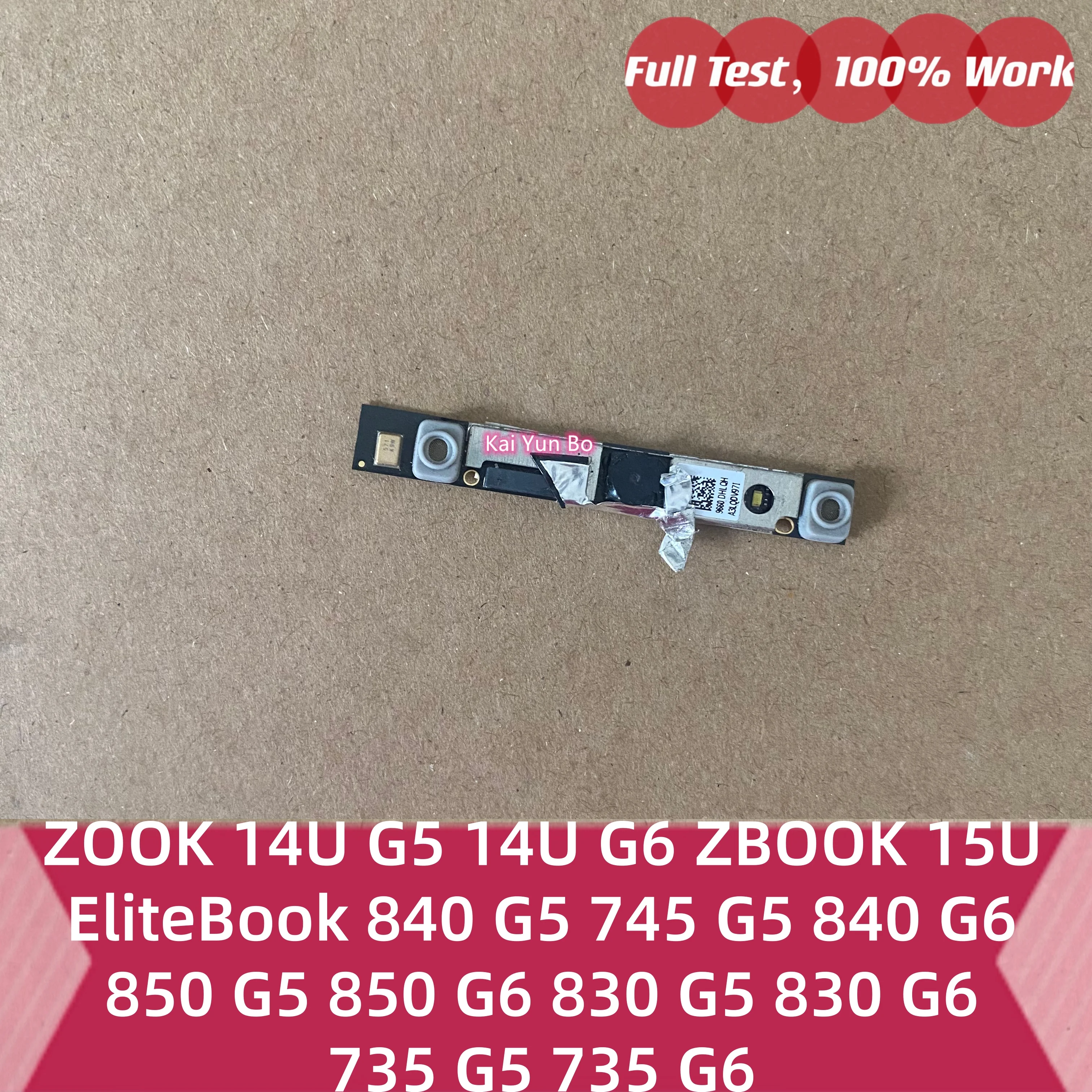 Cámara web para portátiles HP ZOOK 14U G5, 14U G6, ZBOOK 15U, EliteBook 840 G5, 745 G5, 840 G6, 850 G5, 850 G6, 830 G5, 830 G6, 735 G5, 735 G6