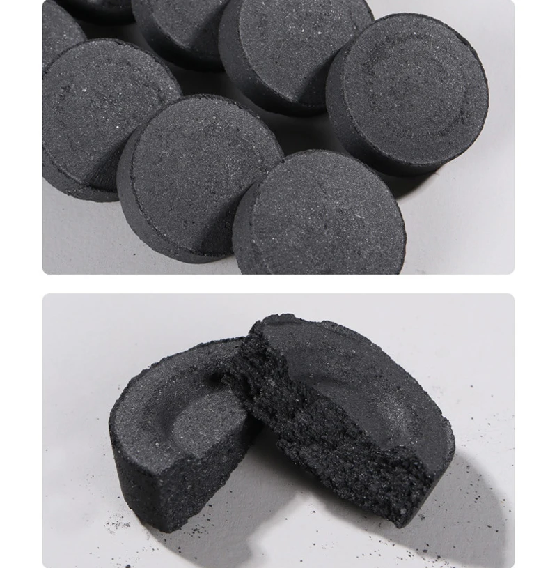 100 قطعة أقراص مشعل النار الطبيعية للشواء ، فحم الإضاءة السريعة لإشعال أقراص حفرة الخشب الموقد الفحم كاتب للشواية