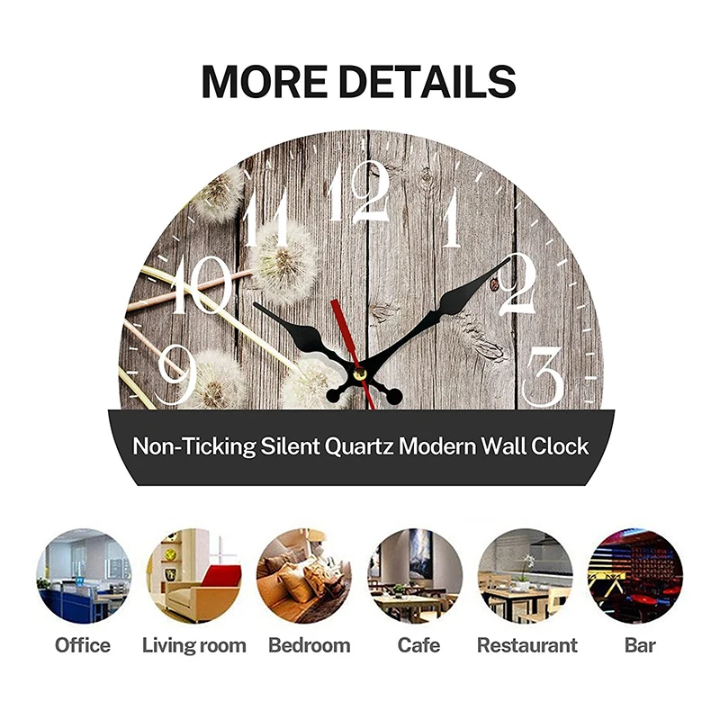 European Style Retro Creative Silent Quartz Maple Leaf Wall Clock New Creative Silent Nordic Minimalist Living Room Clock