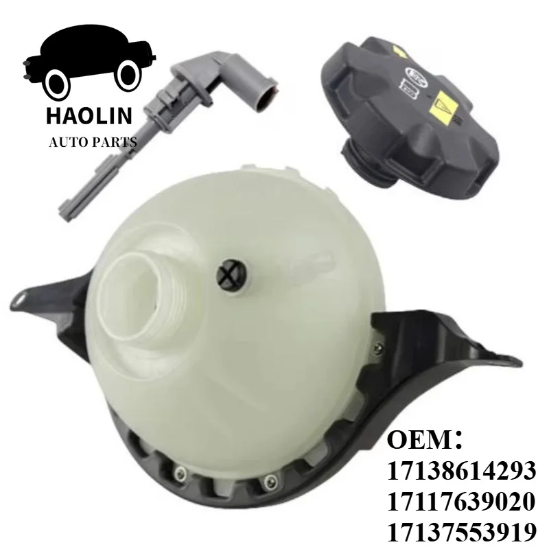 

17138614293 Coolant Expansion Tank With Cap With Level Sensor For BMW F10 F11 520i 523i 17117639020 17137553919 17137649733