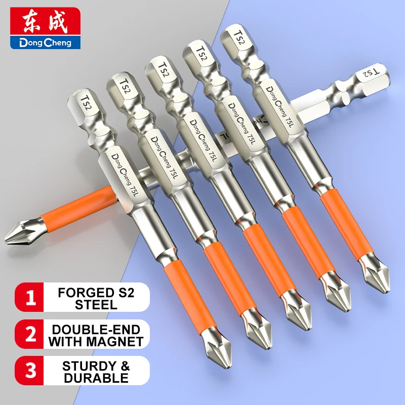 AC Screwdriver Bit TS2 Magnetic High Hardness Hex Shank Phillips Slotted Air Conditioner Repair Bit Anti Rust HVAC Tool Part