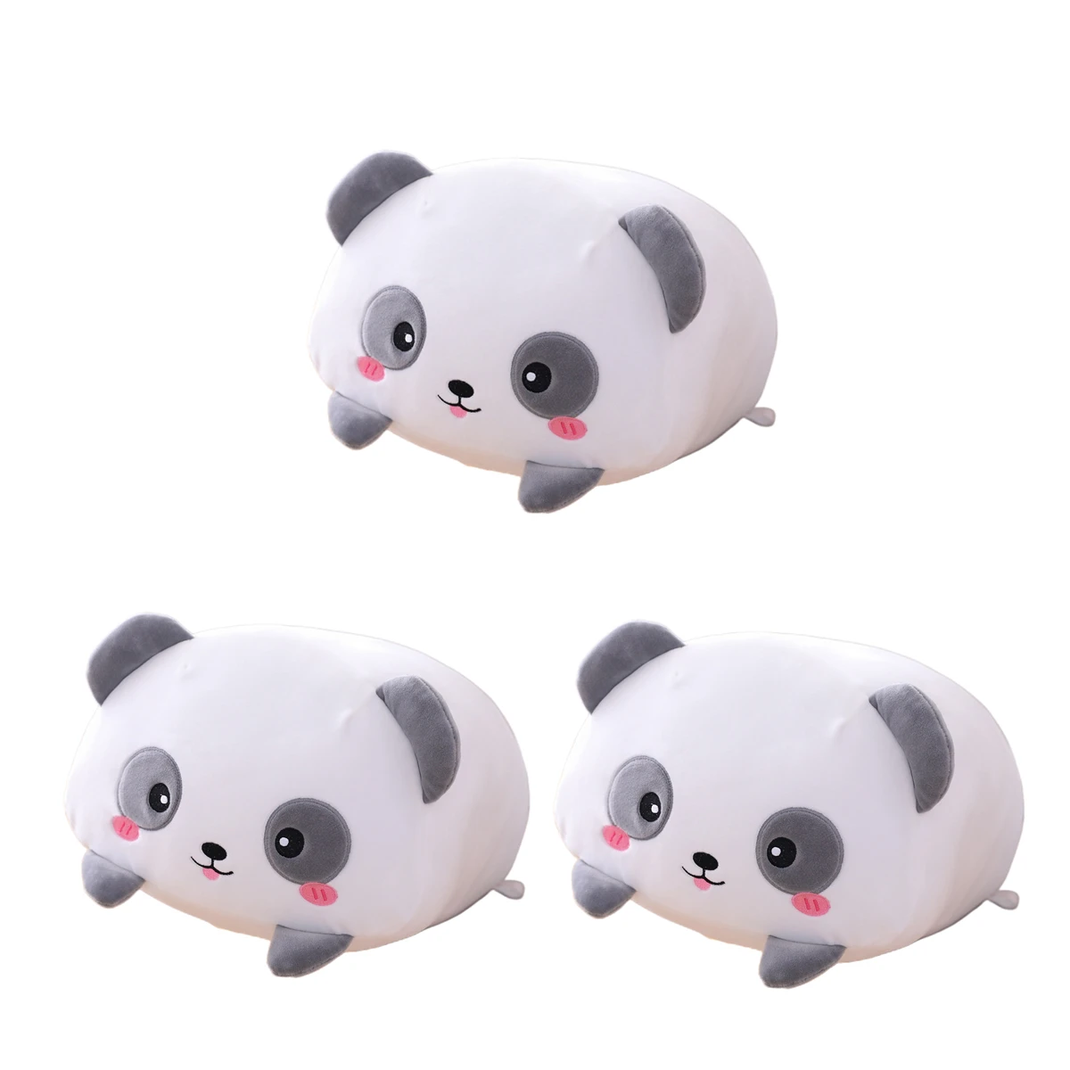 3Pcs Panda Plush Stuffed Animals Panda Plushies Ultra Soft Plush Pillow for Girls Boys Gift Toys 7.8inch