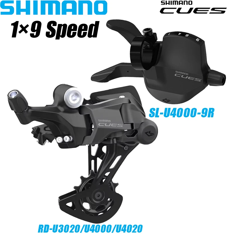 SHIMANO CUES U4000 1X9 Speed Rear Derailleur Group For MTB Bike SL-U4000 Right Shifter RD-U3020 Rear Derailleur Bicycle Parts