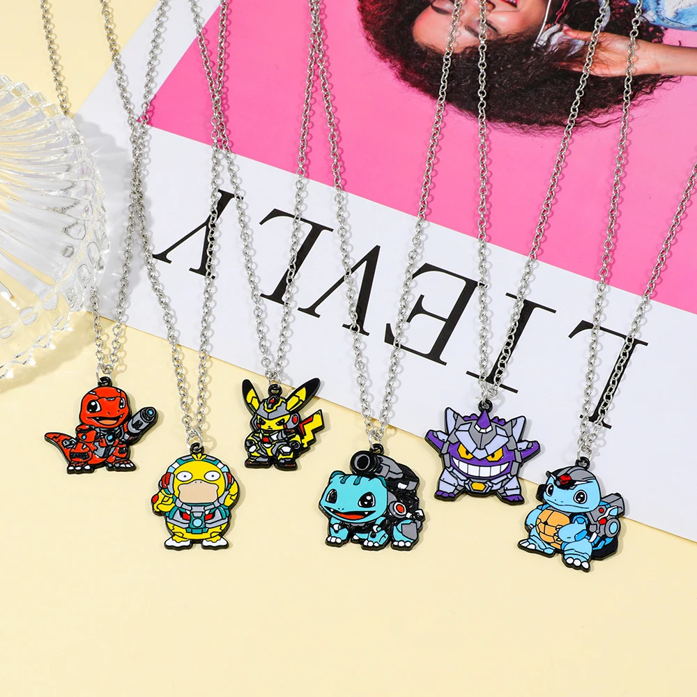 Металлическое-ожерелье-с-подвеской-в-стиле-аниме-«Покемон»-Пикачу-белка-милый-персонаж-аксессуары-для-украшения-вечеринки