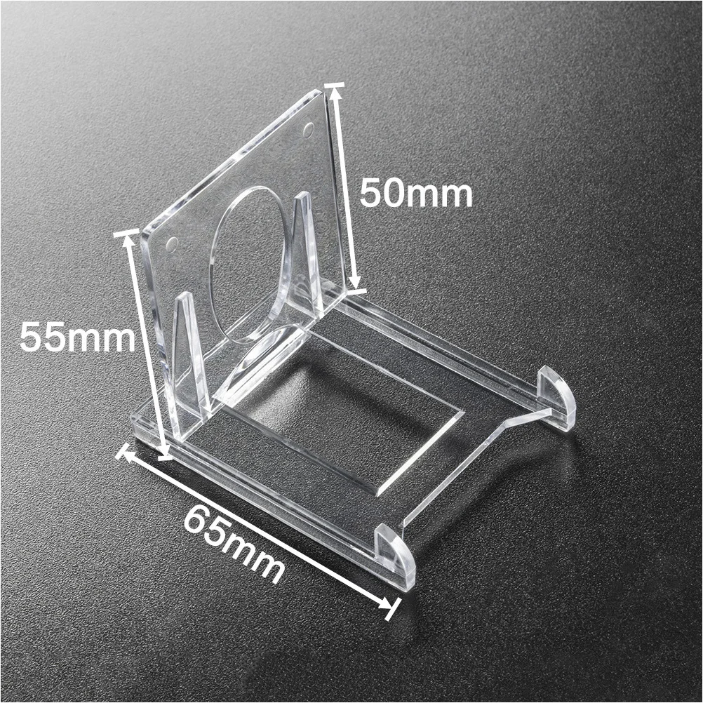 

6Pcs Clear Plastic Display Easel Stand Adjustable Card Holder for Plates Photos Pictures Decor Plastic Card Stand