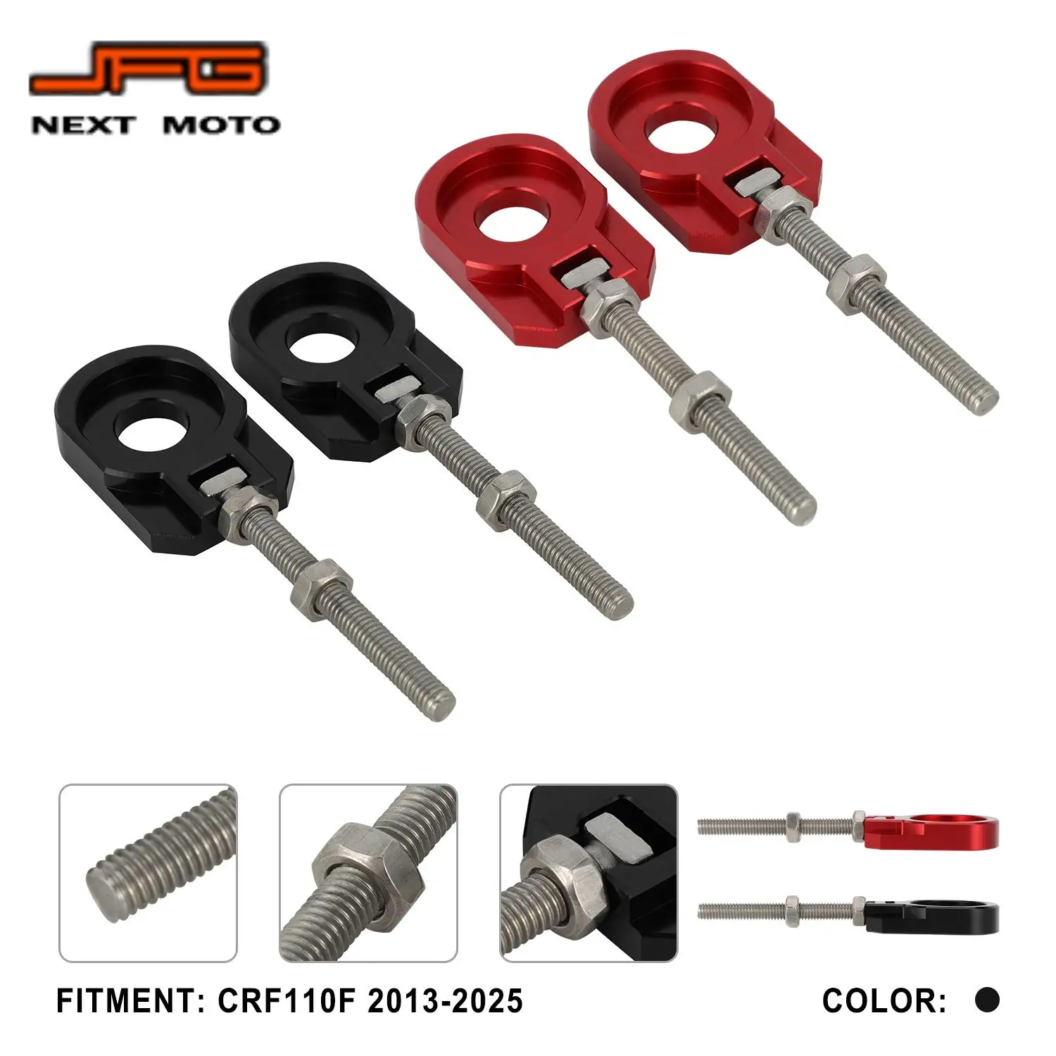 

Rear Chain Adjuster Wheel Axle Block Regulator Sliders For CRF 110F Motorbike Dirt Pit Bike Motocross Accessories Aluminum Parts