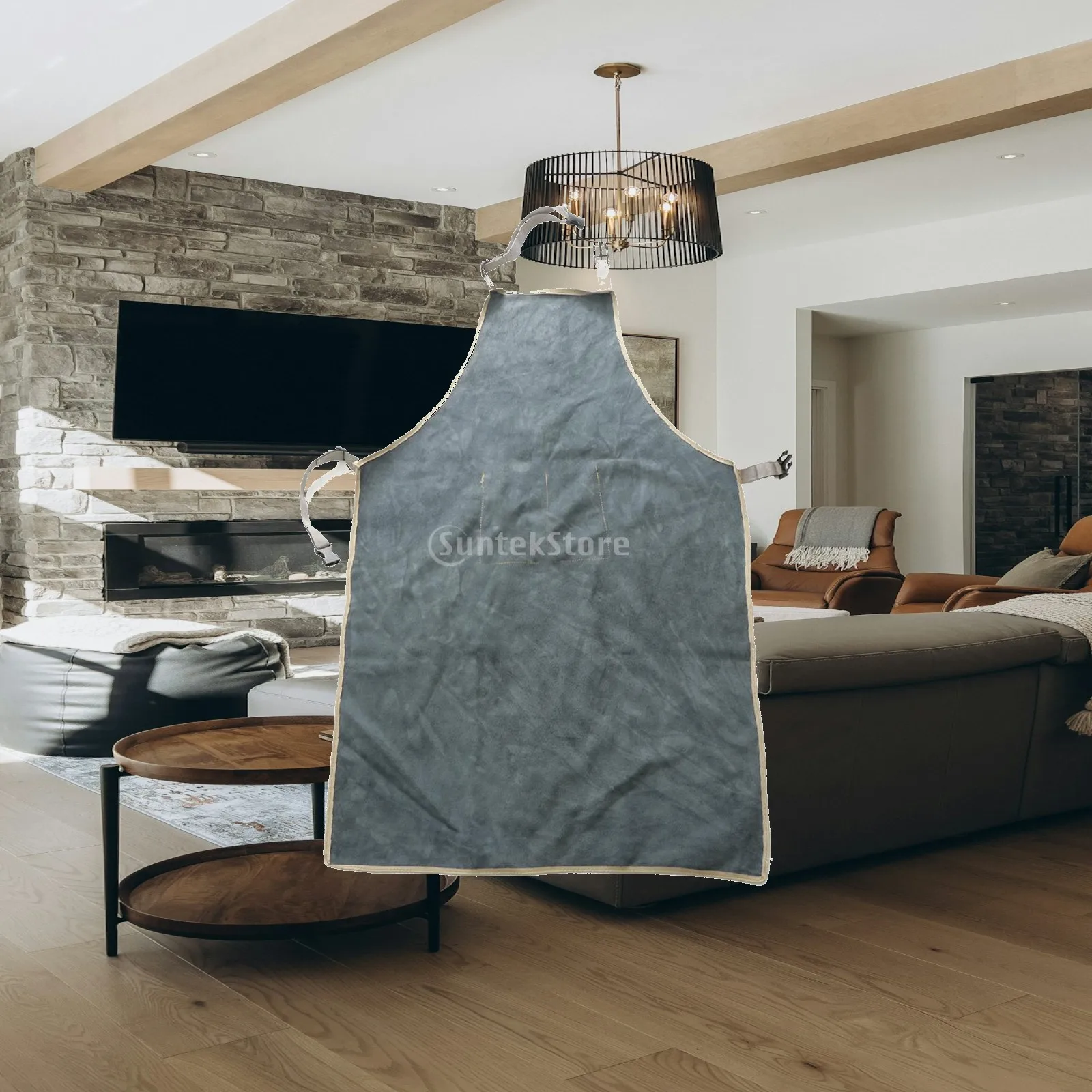 Heat Resistant Welding Apron for Men Women Cowhide Safety Work Suit Barbecue Protective Gear