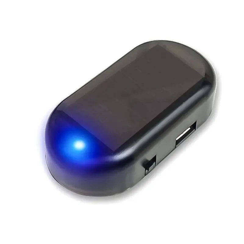 1Pcs Solar Powered LED Fake Car Alarm Simulated Dummy Security Light Wireless Flashing Anti-Theft Warning Caution Lamp for Auto image 5