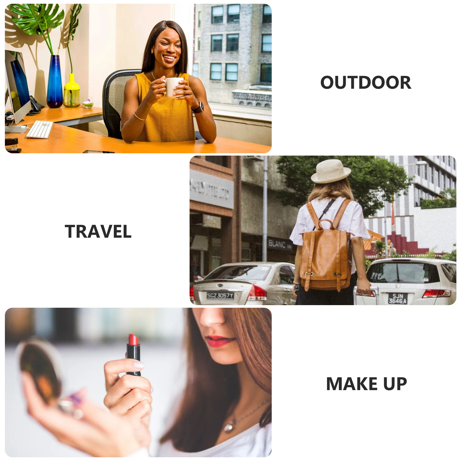 1 stuks make-upspiegel opvouwbare ronde compacte mini draagbare lichtgewicht heldere spiegel voor reizen thuis salon gebruik premium