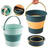 5/10/17L Collapsible Plastic Bucket Portable Water Container for Car Washing Fishing Camping Beach Trips and Household Cleaning