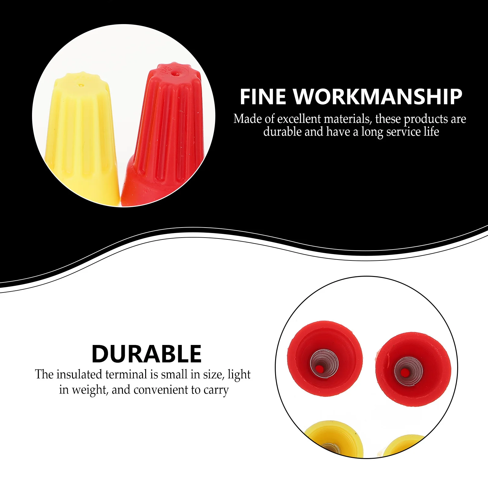 

70Pcs Waterproof Wire Connectors Durable Insulation Terminals Assorted Colors Practical Crimp Terminal for Electrical Use