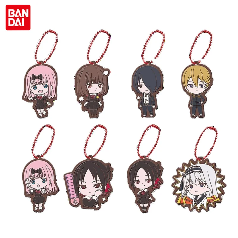 

BANDAI Kaguya-sama：Love Is War Gashapon Toys Fujiwara Chika Shinomiya Kaguya Shirogane Miyuki Figures Keychain Pendant Ornaments