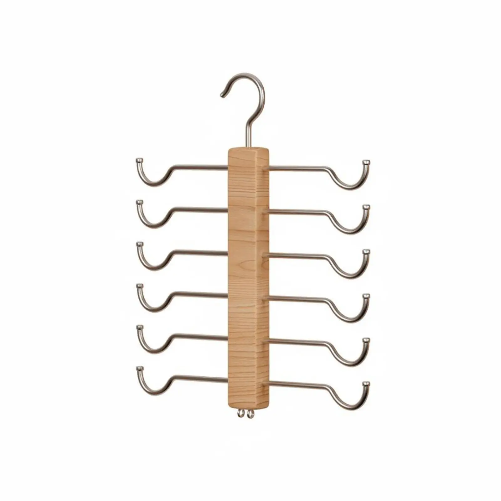 Wooden Underwear Storage Rack Foldable Hanger Clothes Organizer for Wardrobe Efficient Garment Sorting view 2