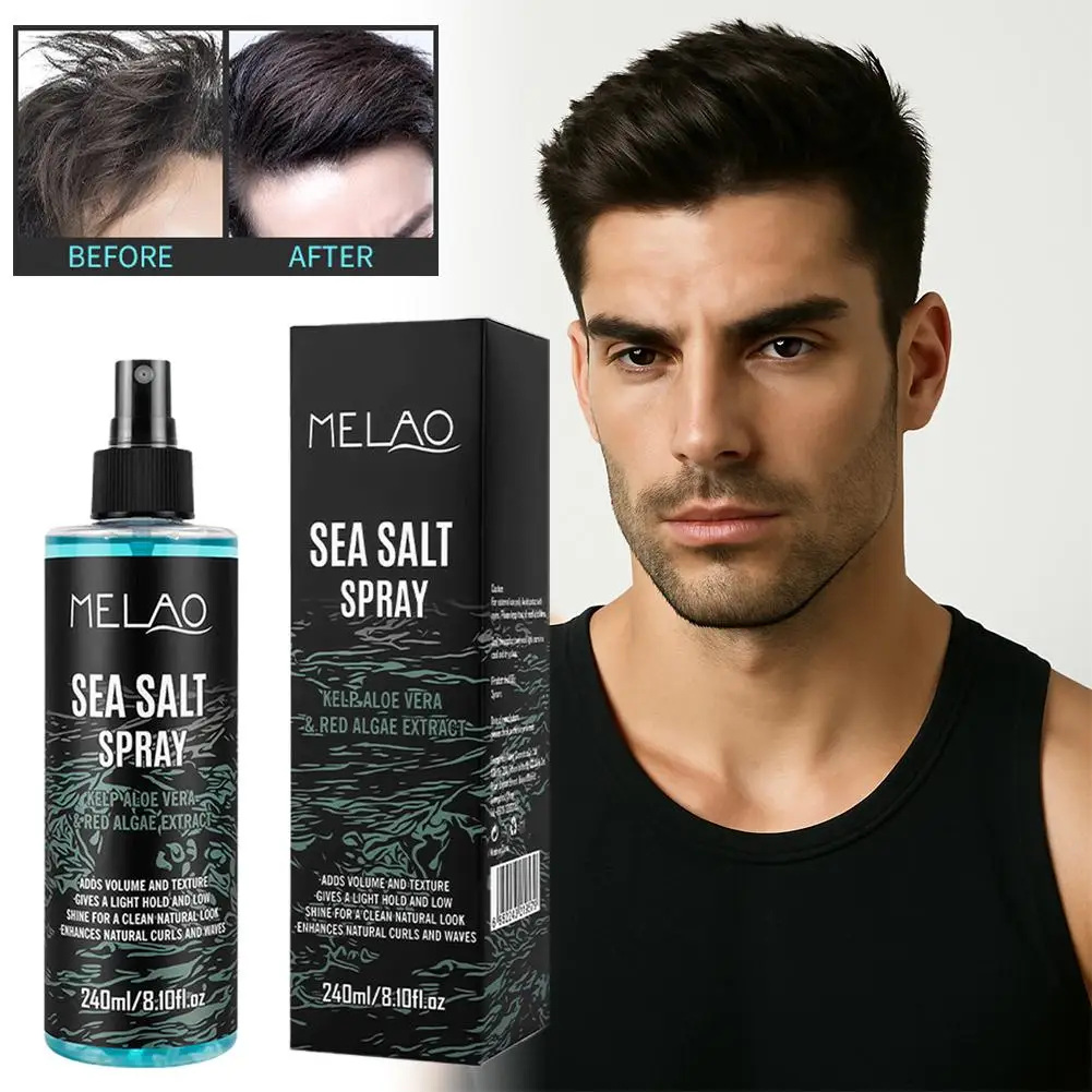 ملح البحر تصفيف الشعر رذاذ كسول الضفيرة تحديد تحسين عقد طبيعي موجة زيت شعر قوي رقيق مغذي رشاقته غير Gr V3S0 #5