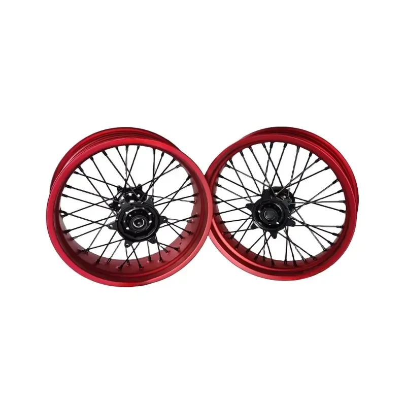 【Durable Practical Daria】 High Performance ULB 2021-2023 EC250 300 MC 250F Supermoto Wheels Rims Set Anodized