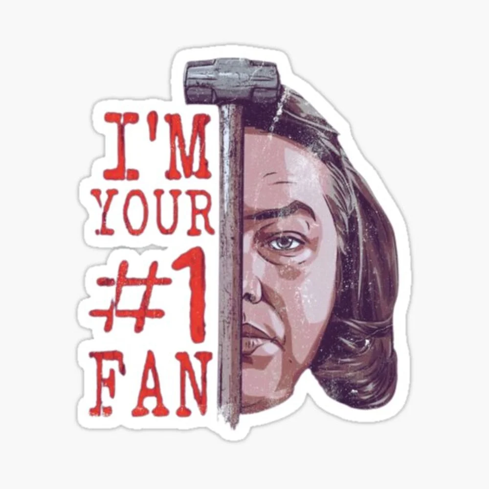 

I'm Your #1 Fan - Dark Obsession Pop Art Sticker for Laptop Decor Bedroom Car Cute Cartoon Art Fashionable Public Suitcase