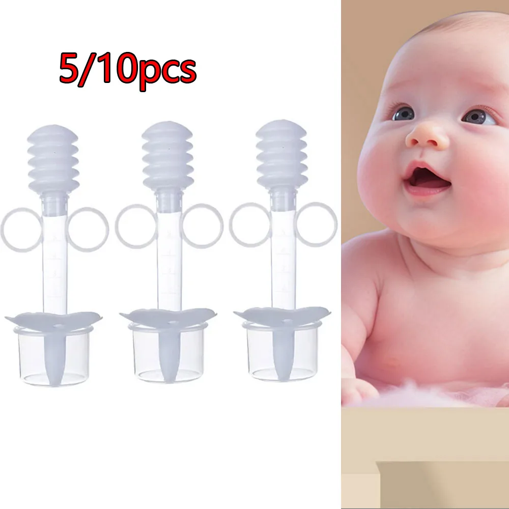 

5/10pcs Medicine Dispenser Utensils Baby Child Medicine Feeder Dropper Type Medicine Inspiratorfor Infant Toddler Liquid Given