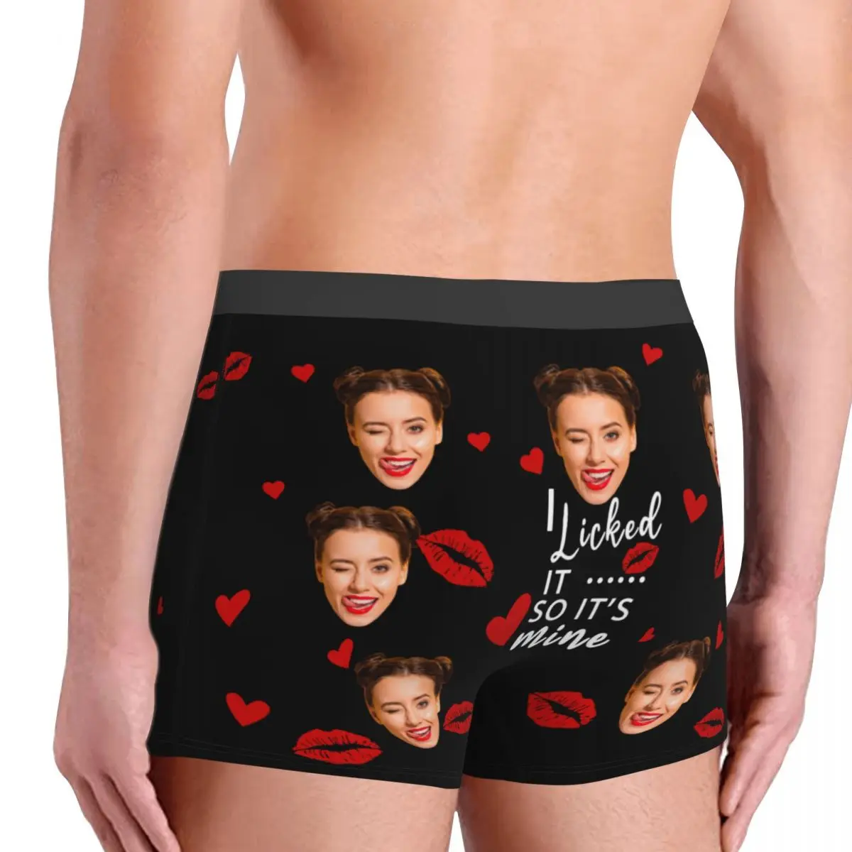 Boxershorts mit individuellem Gesicht, romantische Weihnachtsgeschenke für Ehemann, Männer, lustige Unterwäsche, personalisierte Foto-Unterhose, Gag-Geschenk