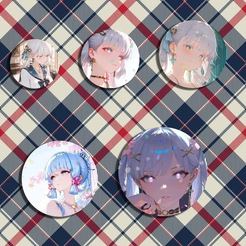 

Open world Game Wuthering Waves Jinhsi Badge Stage Brooches on Backpack Clothes Round Enamel Pins for Jewelry Gift Bag Accessory