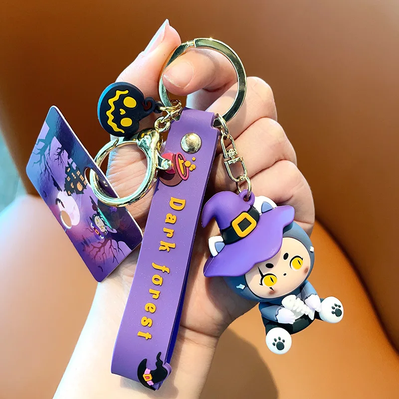 

Original Goth Nursery Rhymes Keychain Anime Cute Figure Doll Keyring Bag Pendent Charms Toy Key Chain Gift for Men Women Friends