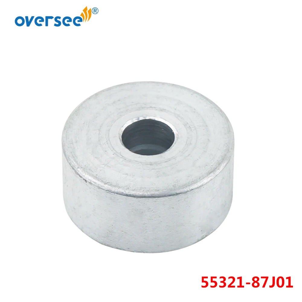 1pc 55321-87J01 Zinc Anode For Suzuki 4 Stroke Outboard Motor Boat Engine Round Zinc Anode 55321-87J00