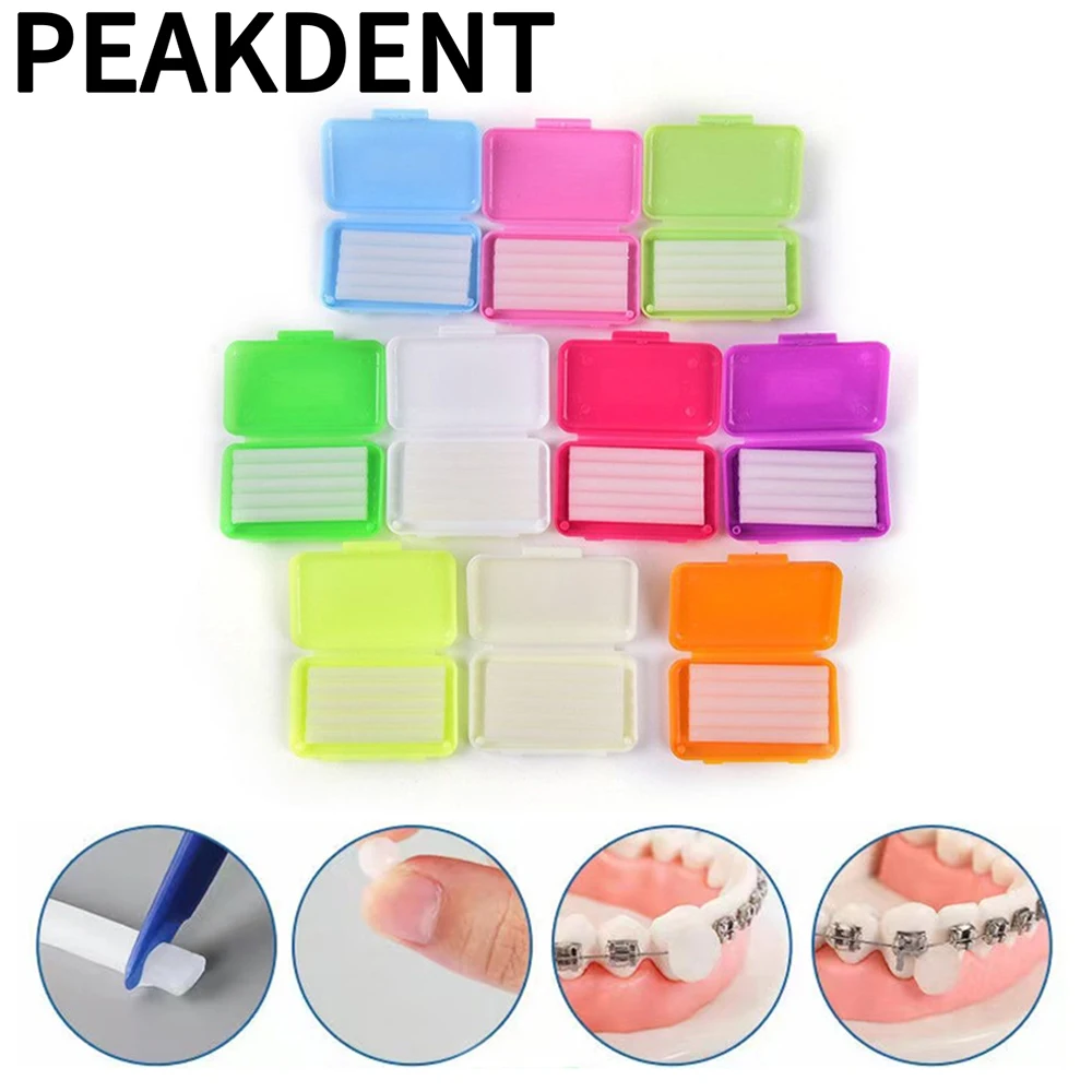 10pcs Fruit Flavour Orthodontic Braces Ortho Braces Wax For Braces Gum Irritation Dental Oral Care Teeth Wax