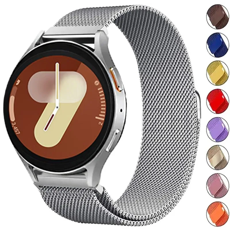 22 mm 20 mm Armband für Samsung Galaxy Watch 7/6/5/4 44 mm/40 mm Magnetschlaufenarmband Galaxy Watch 4/6 Classic 47 mm 46 mm Metallarmband – Detail 5