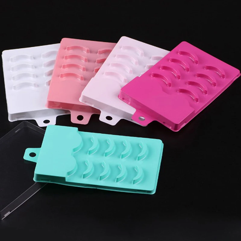 5 Pair Empty Eyelash Eyelash Storage Box Empty False Eyelash Care Storage Case Box Container Holder Compartment Tool Makeup Tool