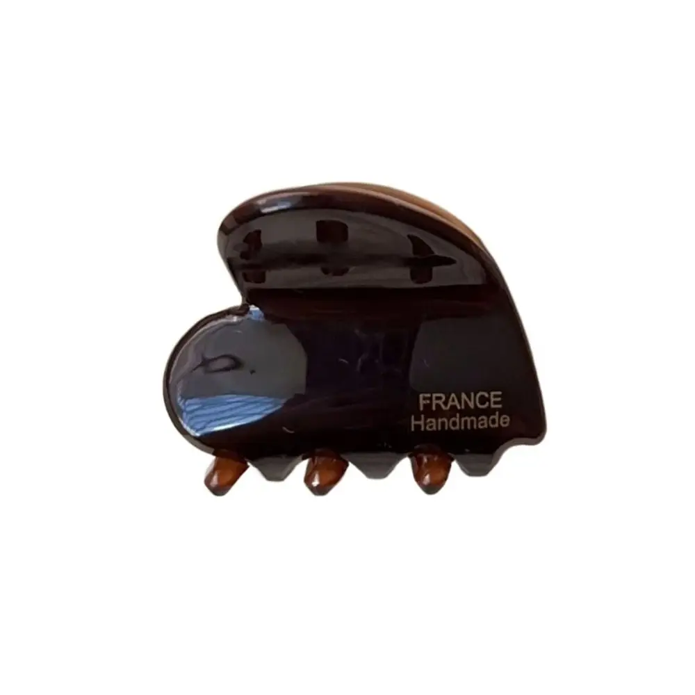 

Vintage Acetic Acid Love Heart Hair Claw Y2K Side Clip Mini Hair Claw Barrettes Headwear Acetate Hair Clips Party