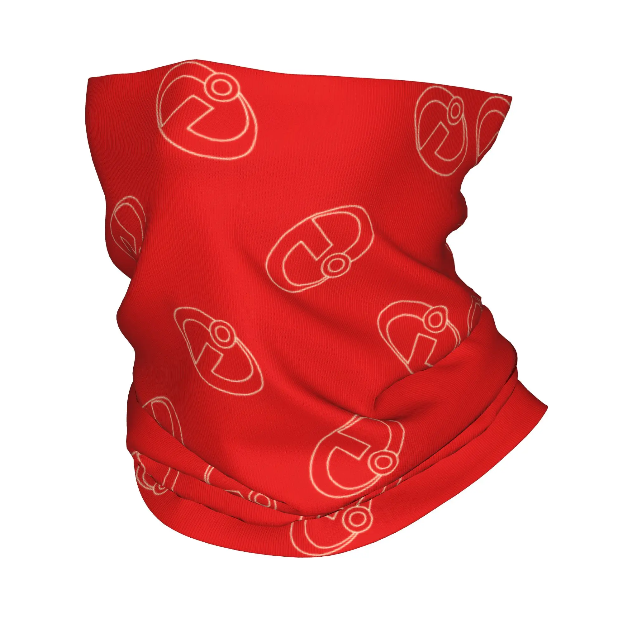 

Custom Manga The Incredibles Cartoon Group Logo Neck Gaiter Men Women Windproof Winter Bandana Scarf for Cycling