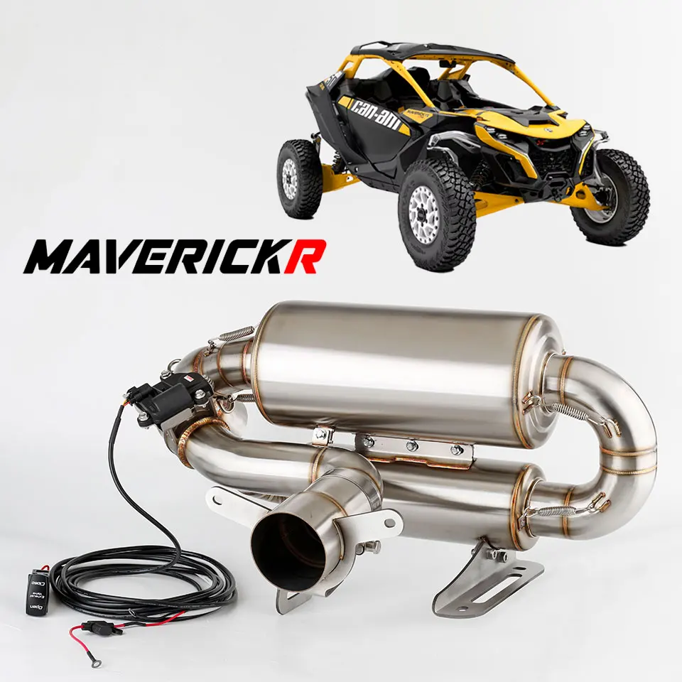 Motorcycle UTV exhaust muffler E-Valve Sport exhaust system for Can-Am Maverick R exhaust 2024-2025 Maverick R/Base/X/XRS