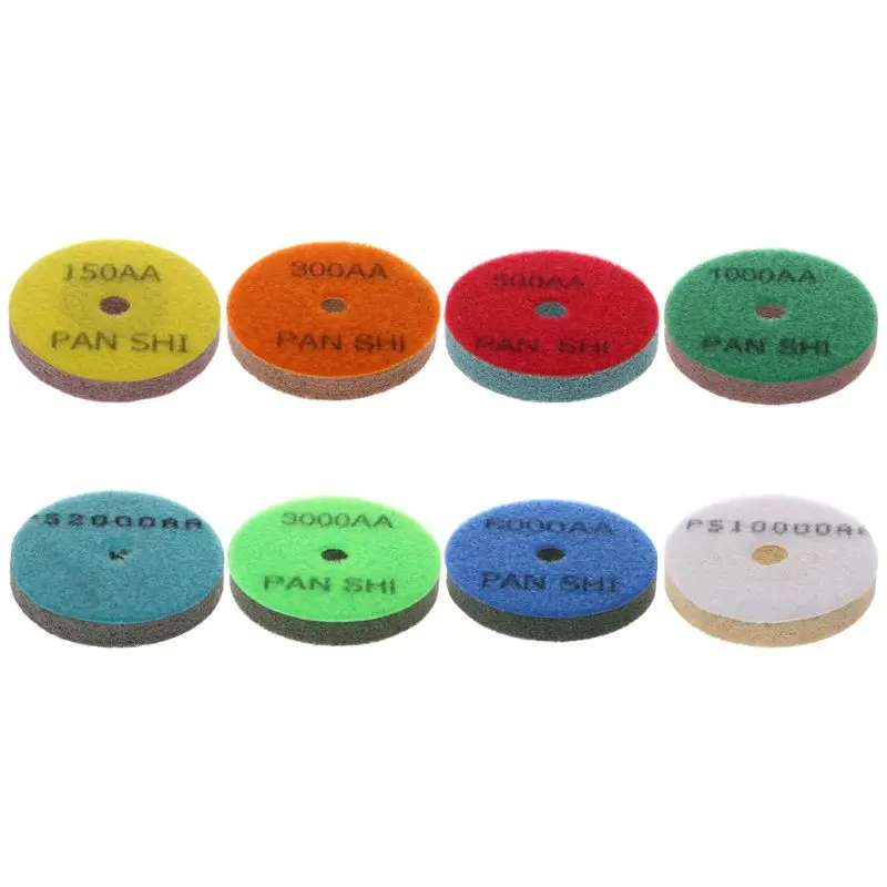 A2UD 3" Diamond Marble Polishing Pad Sponge Grinding Concrete Floor Abrasive