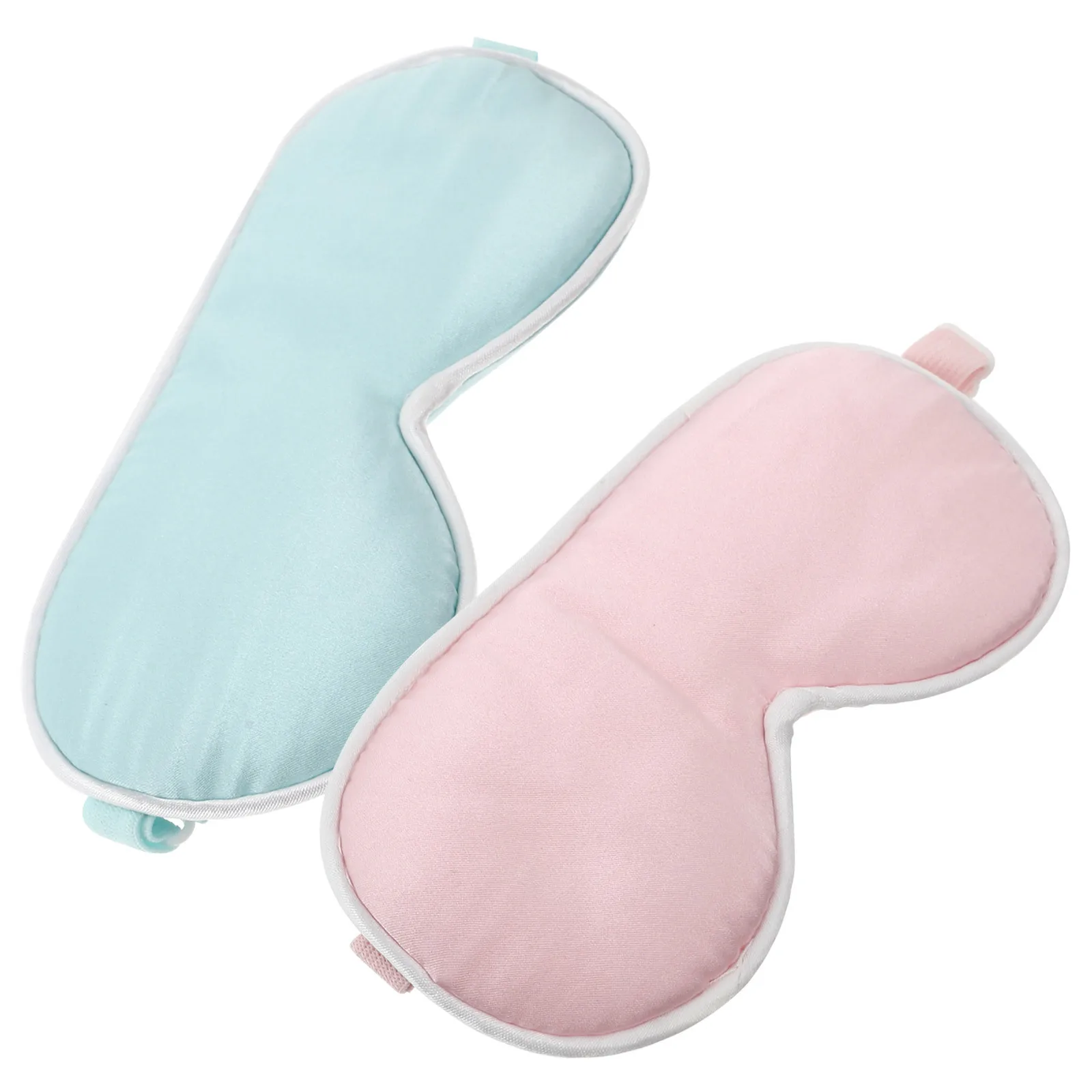 

2pcs Mask Silk Sleep Cover Shading Eye Patch Lightweight Breathable Sleeping Eye Mask For Health Care