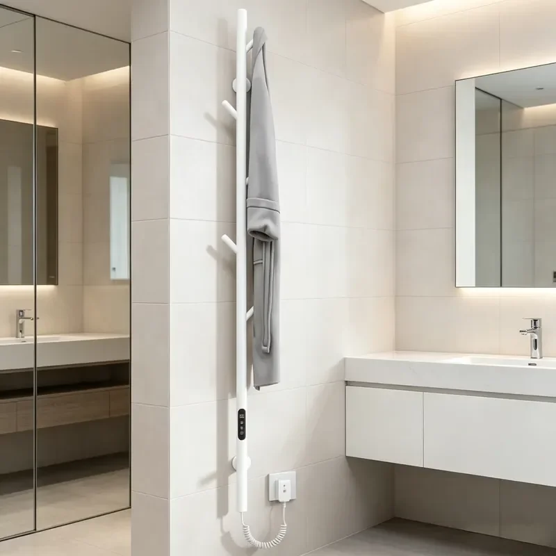 Intelligent Electric Towel Dryer Rack APP Voice Control IPX4 Waterproof Wall Mounted Radiator Carbon Fiber