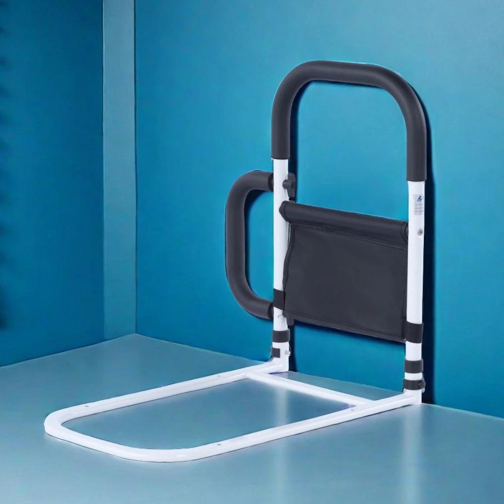 درابزين بجانب السرير لكبار السن، ارتفاع قابل للتعديل لمنع السرير للبالغين، جهاز حماية ضد السقوط، مسند ذراع ناعم وآمن وغير قابل للانزلاق