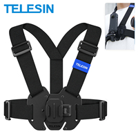 TELESIN Chest Strap Mount Waistcoat Belt Mount for GoPro Hero 13 12 11 10 9 8 7 6 5 Insta360 DJI Action Camera Accessories