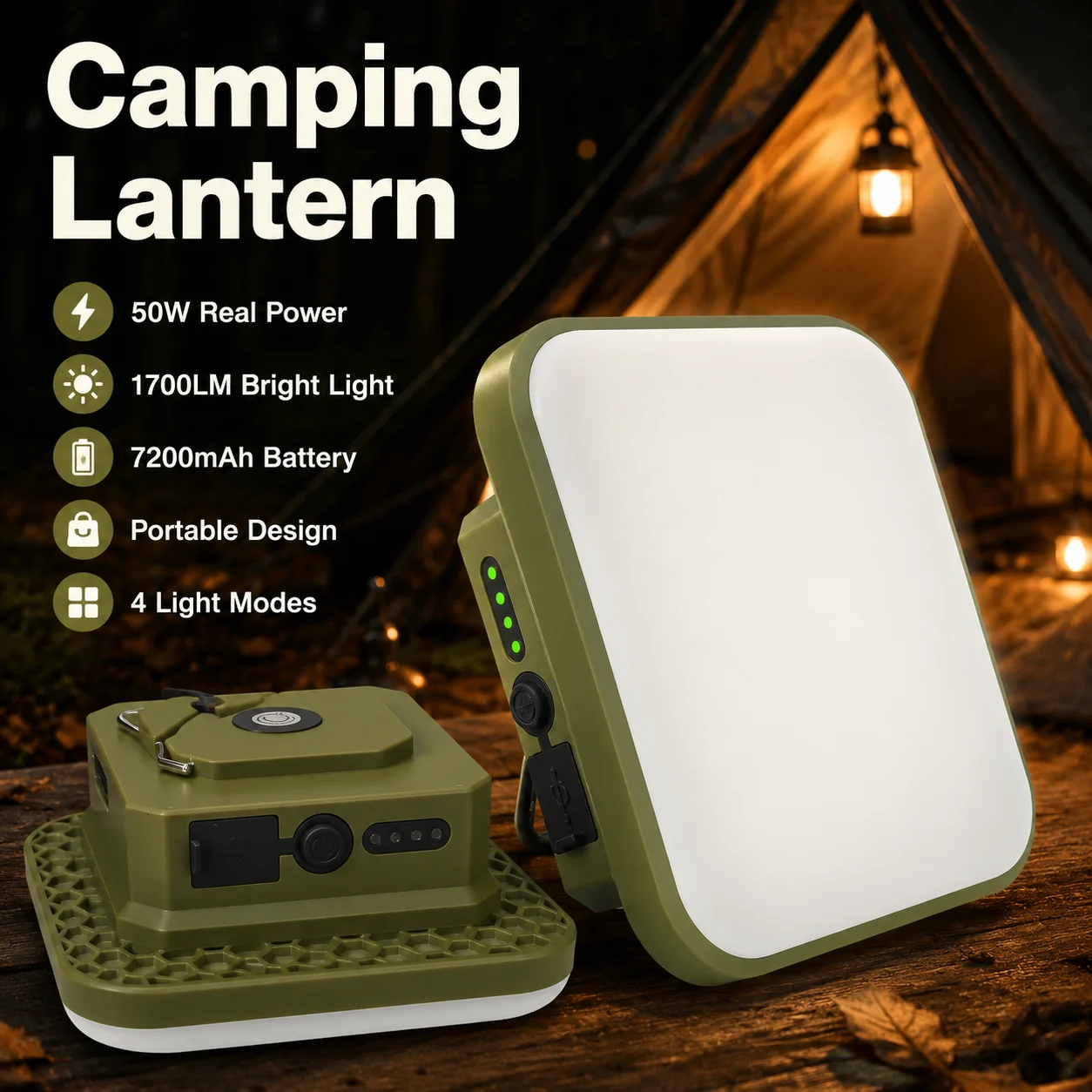 50w-充電式キャンプランタン-1700lm-ポータブル-led-ライト-7200mah-バッテリー-4-モード磁気フック三脚テント釣り緊急用