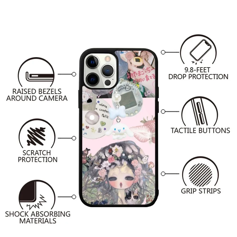 Aya Takano Japanese painter Phone Case Strong Magnetic For IPhone 15,14,13,Pro,Max,Plus,11,12,Mini For Magsafe Wireless Charging