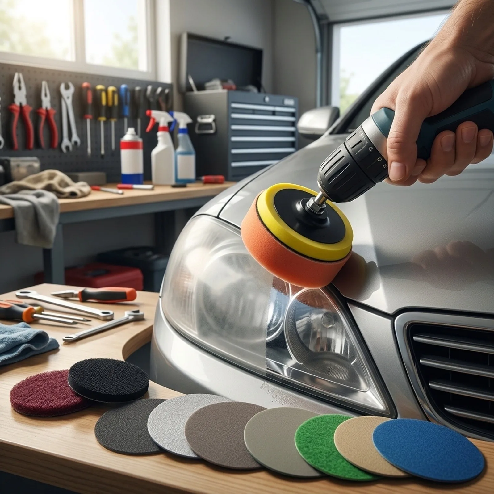 Accessories for durable Useful Sandpaper kit Connecting rod Headlight Polishing Sanding paper Scouring Cloth Accessories
