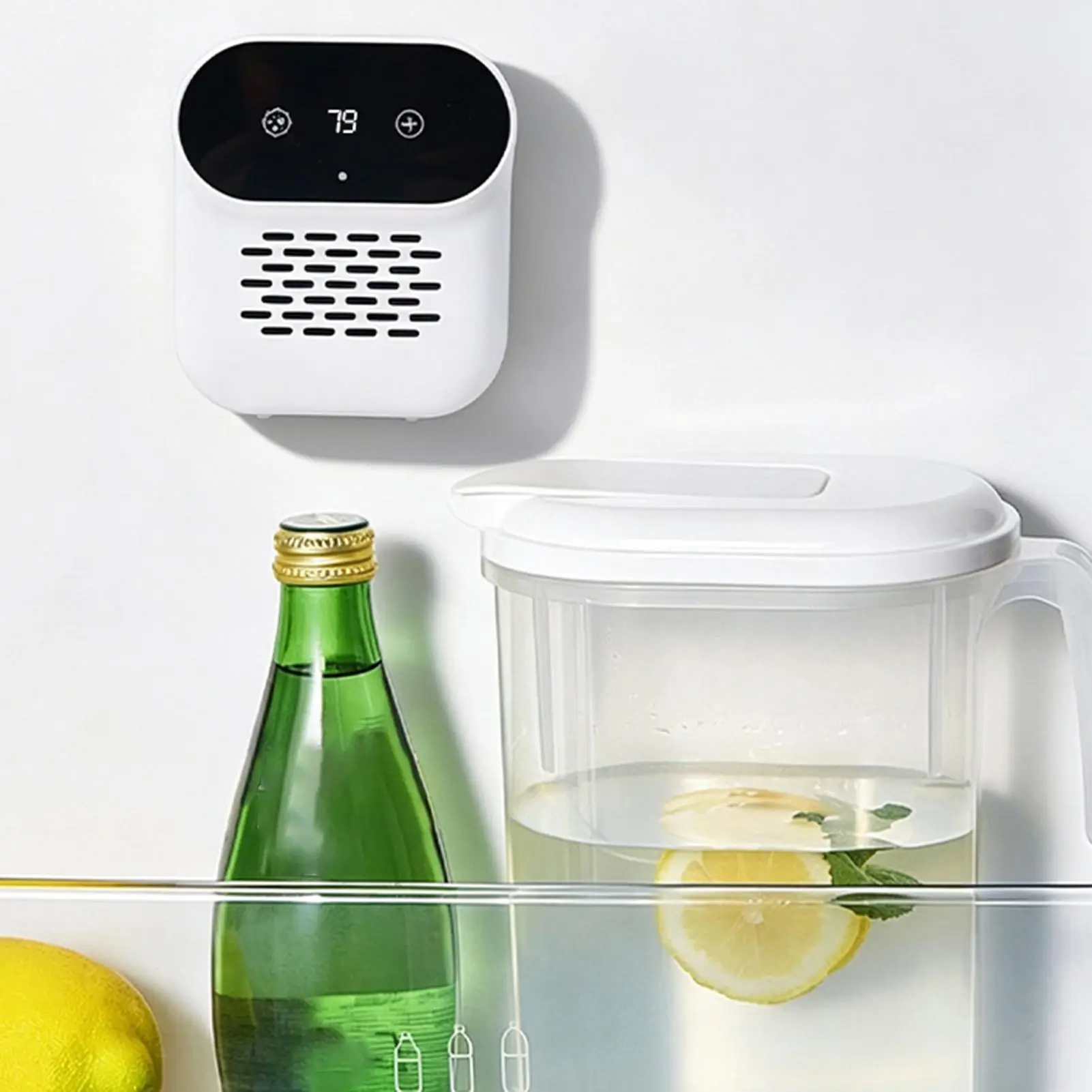 Fridge Deodorizer 3 Modes LED Display Rechargeable Freshener Fresh Core Refrigerator Eliminator For Home Kitchen Freezer